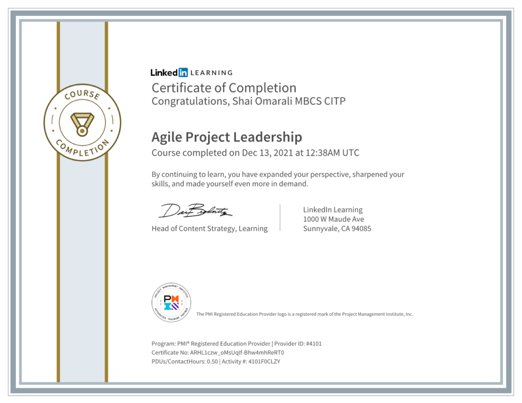 Agile Project Leadership