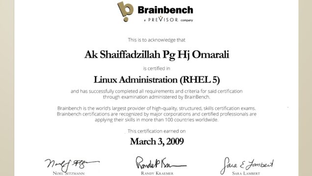 2009-03-03–BrainBench–Linux-Administration-RHEL-5 conv 1