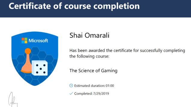 2019-07-29–Microsoft–The-Science-of-Gaming conv 1