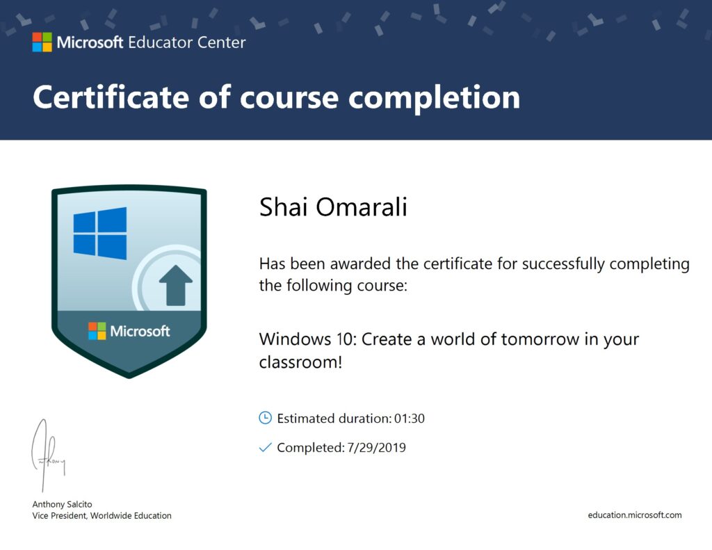 Windows 10 : Create a World of Tomorrow in your Classroom