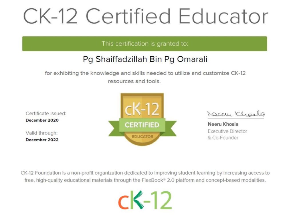 CK-12 Certified Educator