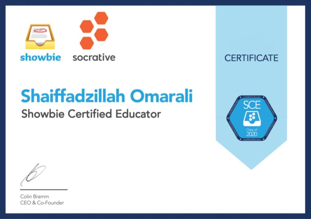 Showbie Certified Educator (SCE)