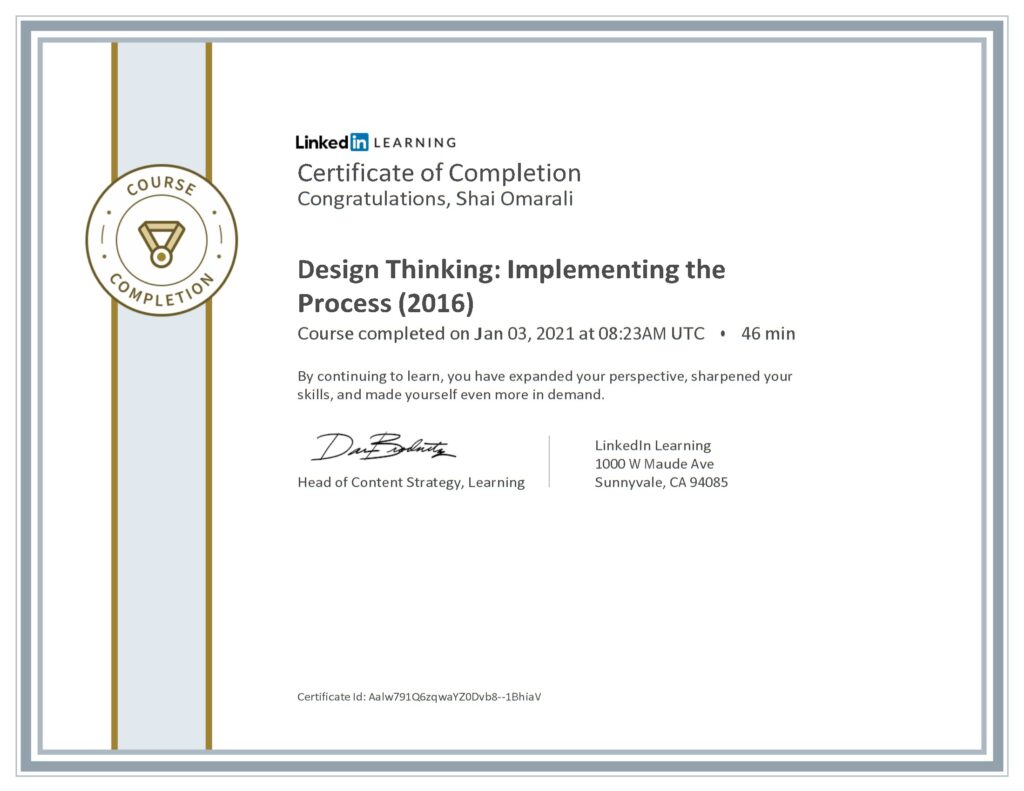 Design Thinking - Implementing the Process