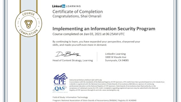 2021-01-03–LinkedIn–Implementing-an-Information-Security-Program conv 1