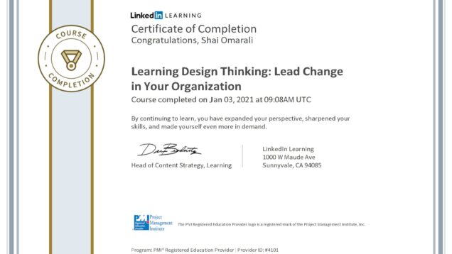 2021-01-03–LinkedIn–Learning-Design-Thinking-Lead-Change-in-your-Organization-PMI conv 1