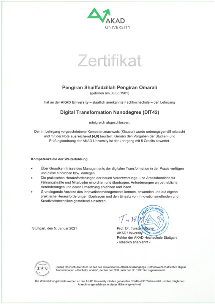 Digital Transformation Nanodegree