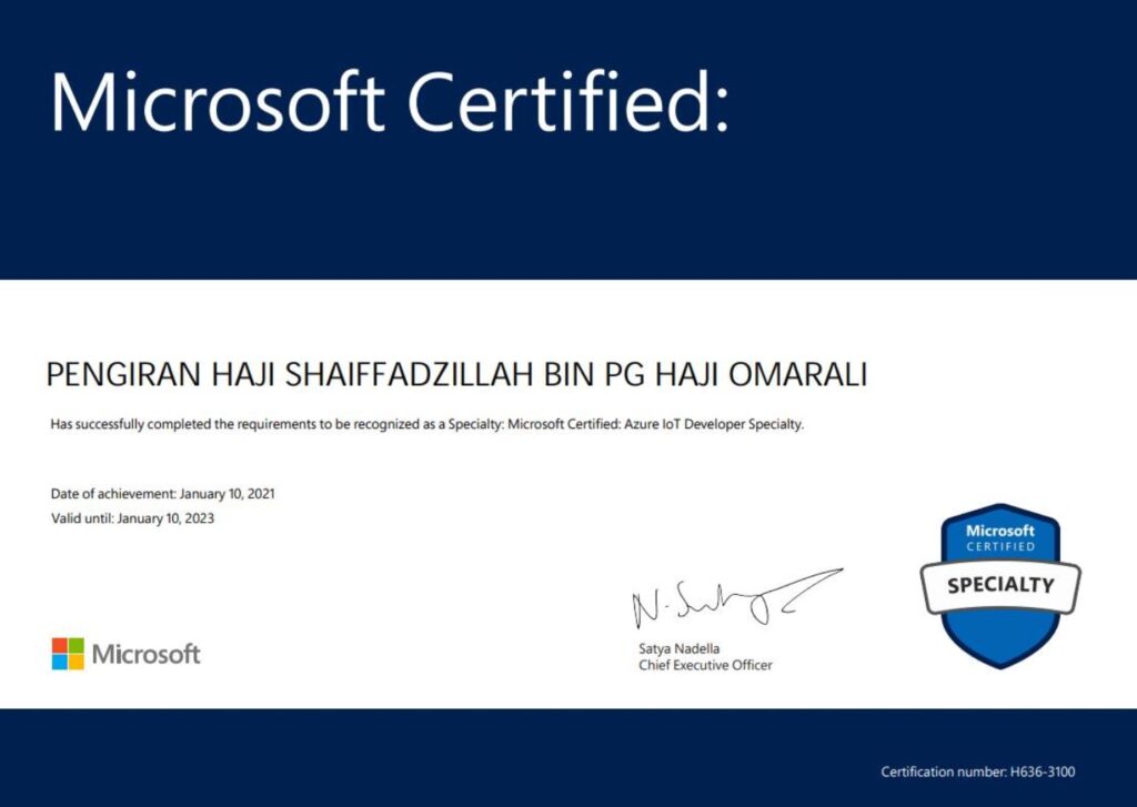 Microsoft Certified Azure IoT Developer Specialty