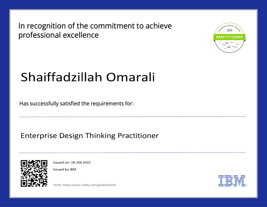 Enterprise Design Thinking Practitioner