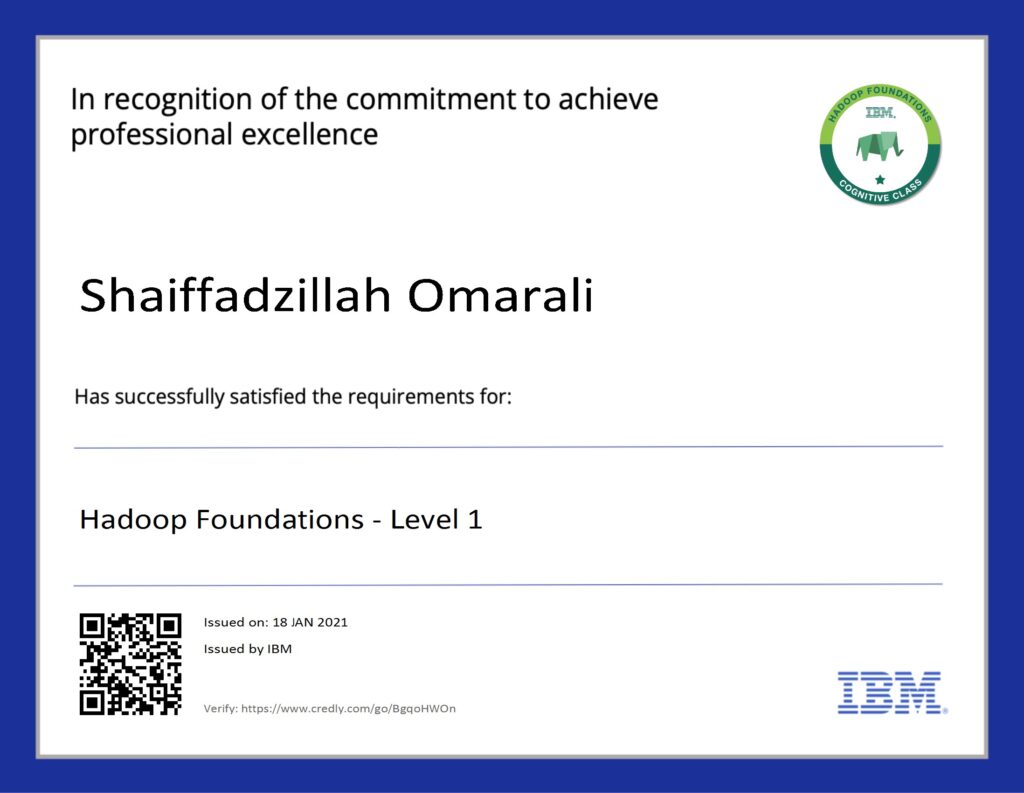 Hadoop Foundations (Level 1)