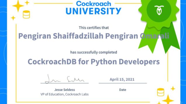 2021-04-15–Cockroach–CockroachDB-for-Python-Developers conv 1