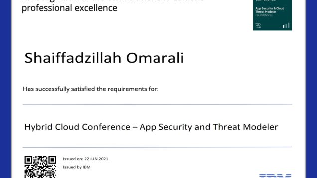 2021-06-22–IBM–Hybrid-Cloud-Conference-App-Security-and-Threat-Modeler conv 1
