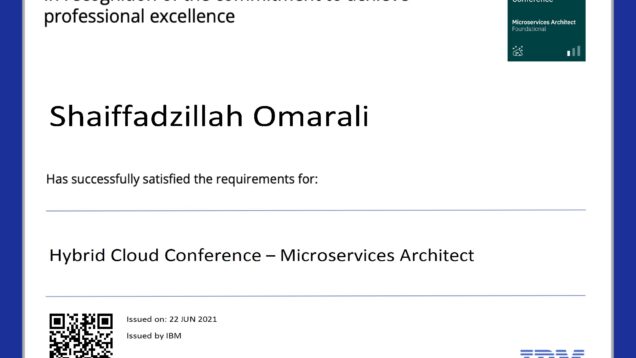 2021-06-22–IBM–Hybrid-Cloud-Conference-Microservices-Architect conv 1