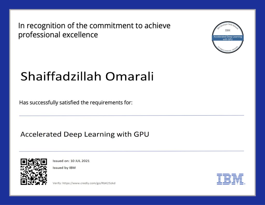 Accelerated Deep Learning with GPU