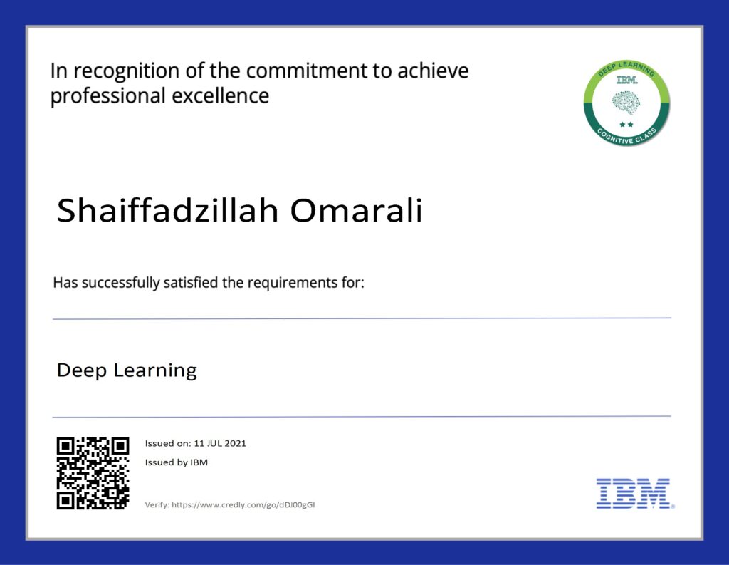 Deep Learning (Level 2)