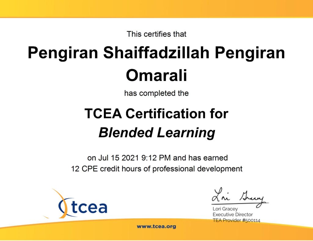 Certification for Blended Learning