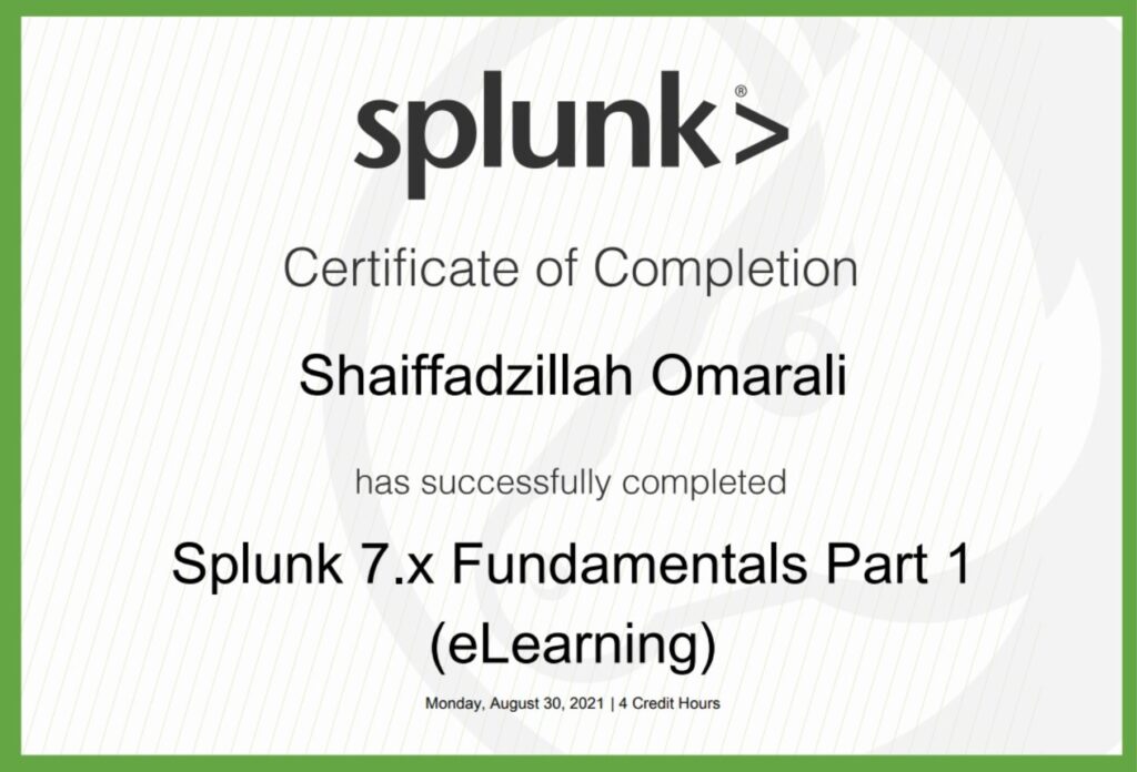 Splunk7x Fundamentals