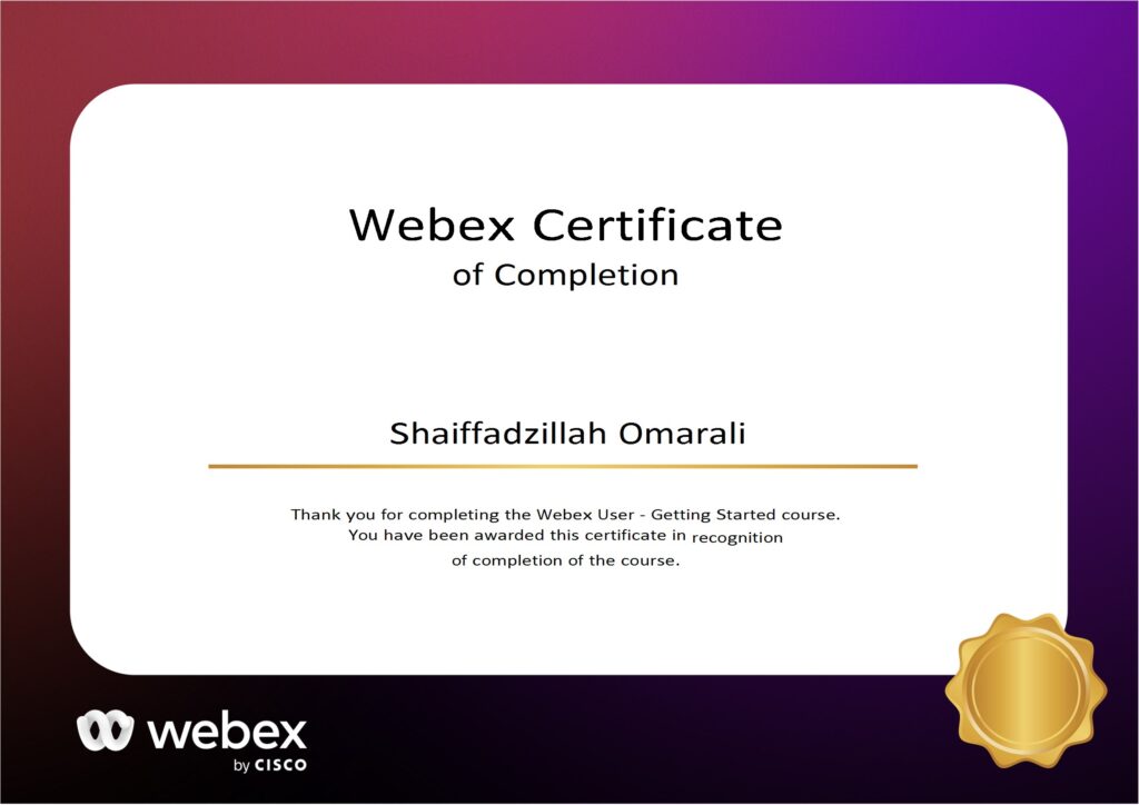 Webex User - Getting Started