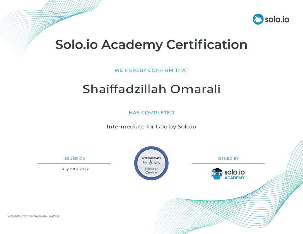 Intermediate for Istio