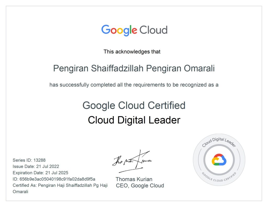 Google Certified Professional Cloud Digital Leader
