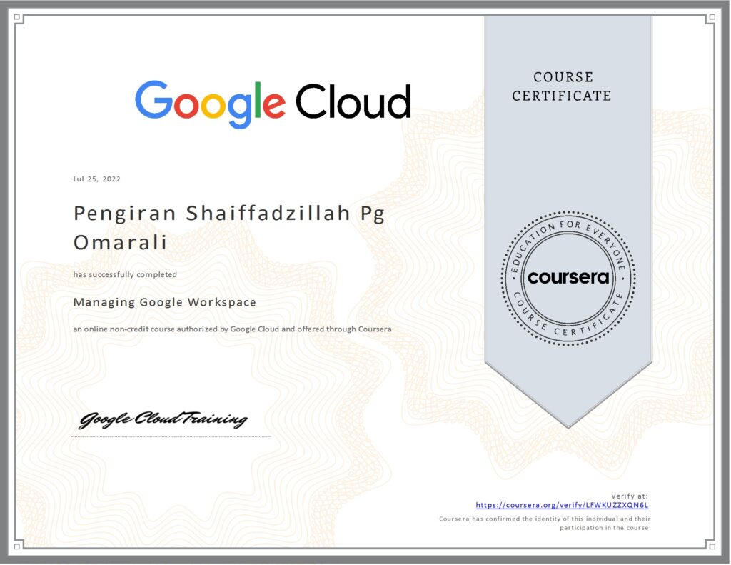 Managing Google Workspace
