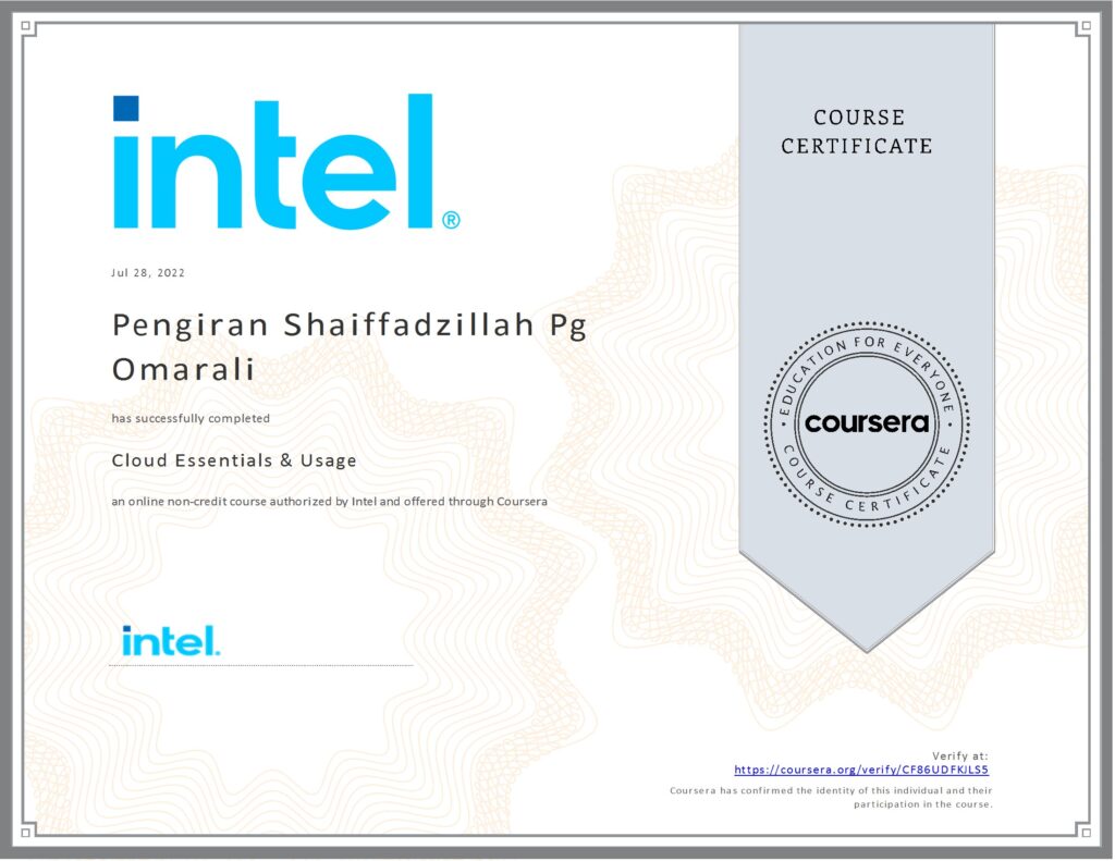 Intel Cloud Essentials and Usage