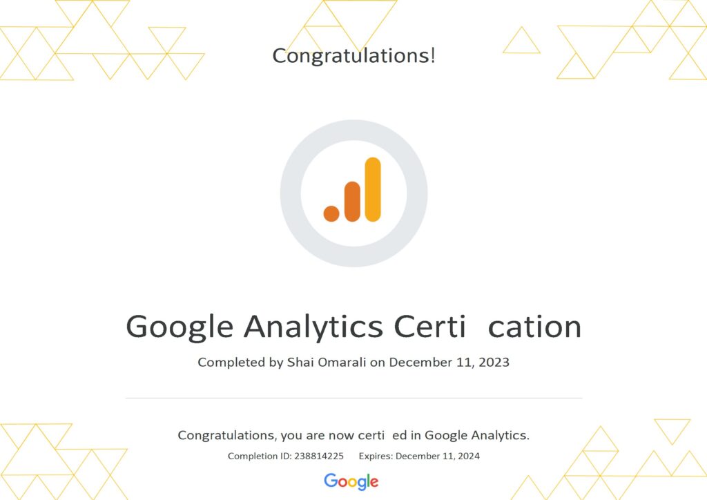 Google Analytics Certification