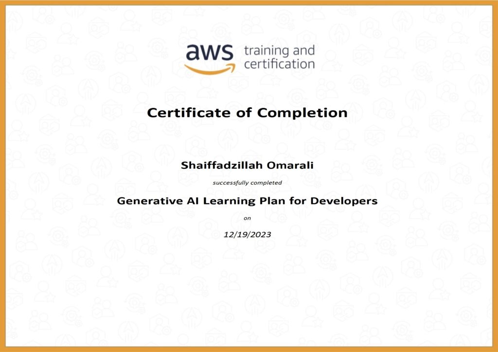 Generative AI Learning Plan for Developers