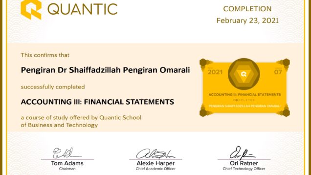 Pengiran Dr Shaiffadzillah Pengiran Omarali-ACCOUNTING III_ FINANCIAL STATEMENTS-Certificate conv 1