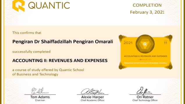 Pengiran Dr Shaiffadzillah Pengiran Omarali-ACCOUNTING II_ REVENUES AND EXPENSES-Certificate conv 1