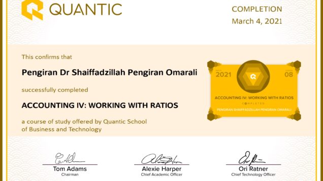 Pengiran Dr Shaiffadzillah Pengiran Omarali-ACCOUNTING IV_ WORKING WITH RATIOS-Certificate conv 1