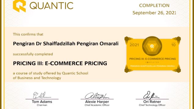 Pengiran Dr Shaiffadzillah Pengiran Omarali-PRICING III_ E-COMMERCE PRICING-Certificate conv 1