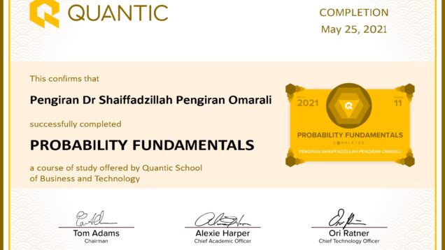 Pengiran Dr Shaiffadzillah Pengiran Omarali-PROBABILITY FUNDAMENTALS-Certificate conv 1
