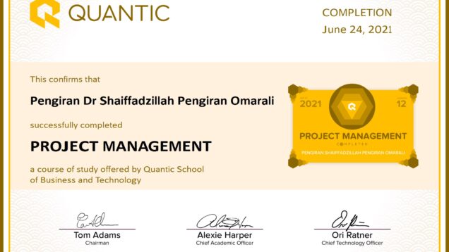 Pengiran Dr Shaiffadzillah Pengiran Omarali-PROJECT MANAGEMENT-Certificate conv 1