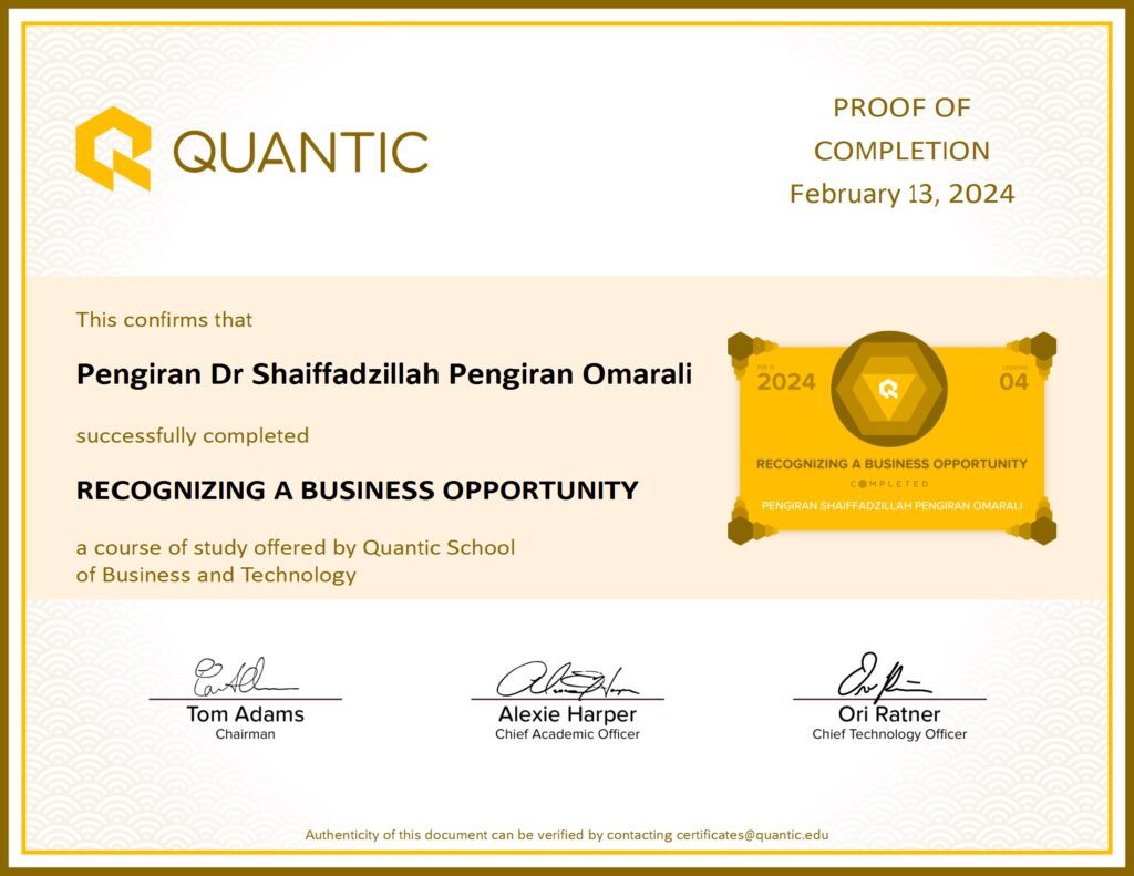 Recognizing a Business Opportunity