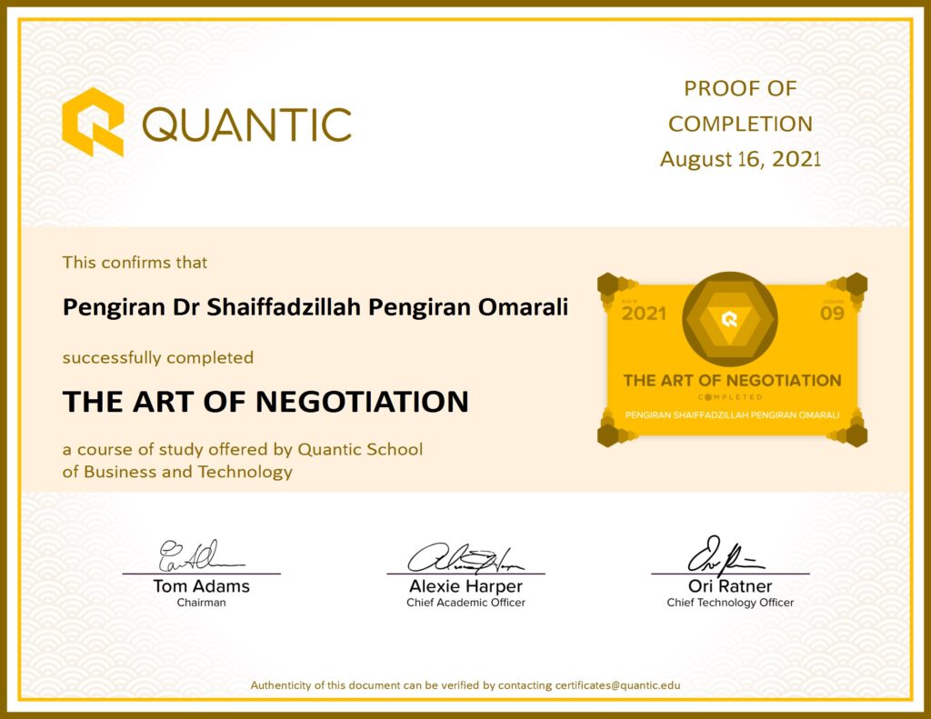 The Art of Negotiation