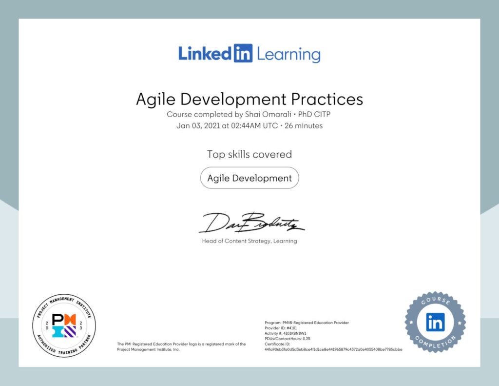 Agile Development Practices
