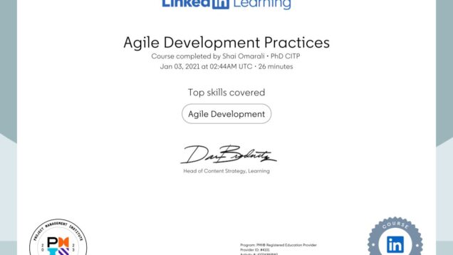 2021-01-03–LinkedinLearning–Agile-development-practices