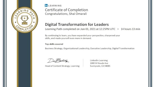 2021-01-03–LinkedinLearning–Digital-transformation-for-leaders