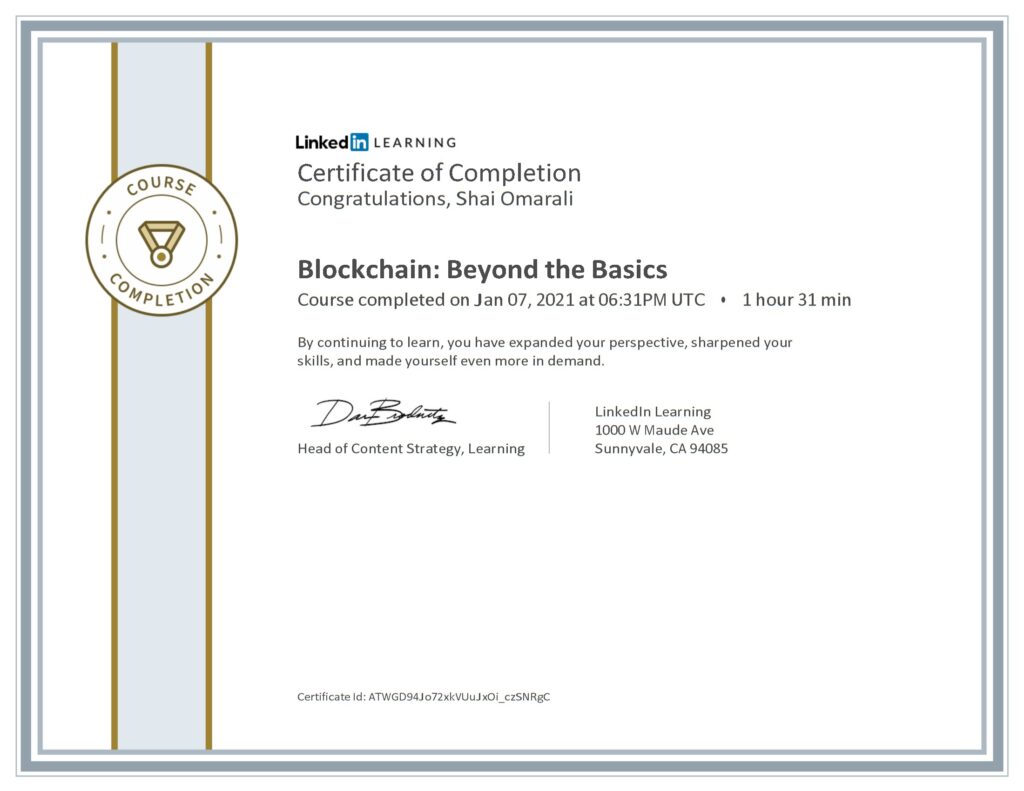 Blockchain: Beyond the Basics