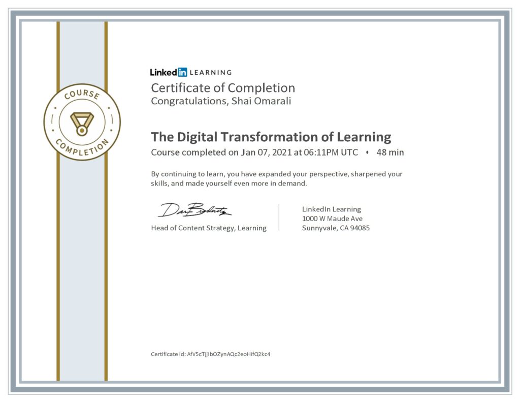 The Digital Transformation of Learning