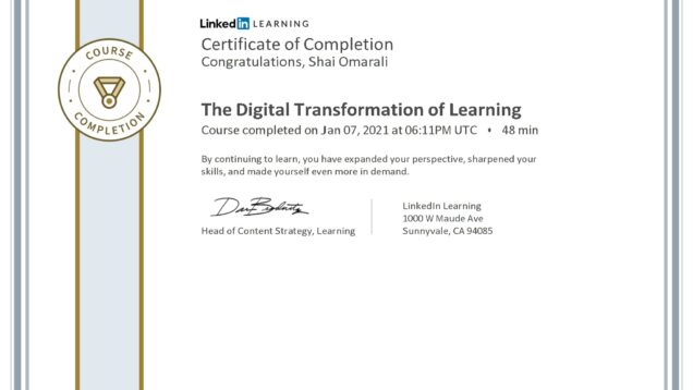2021-01-07–LinkedinLearning–The-Digital-Transformation-of-Learning