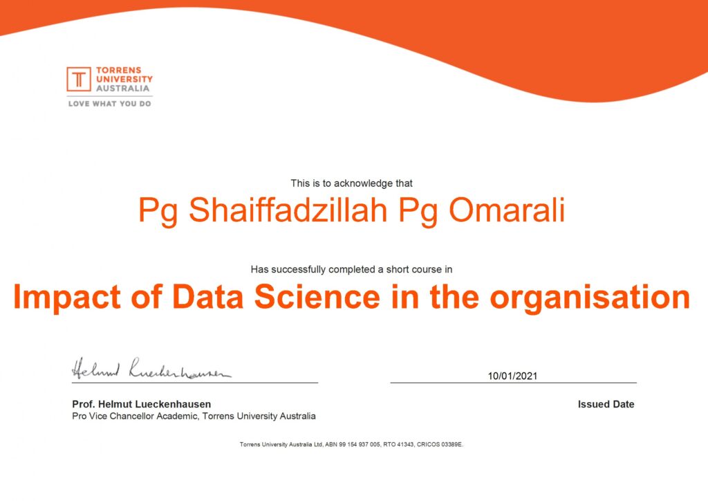 Impact of data science in the organisation