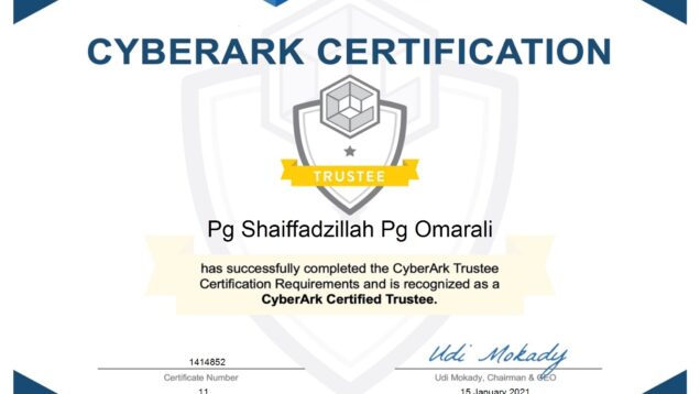 2021-01-15–Cyberark–Cyberark-Certified-Trustee