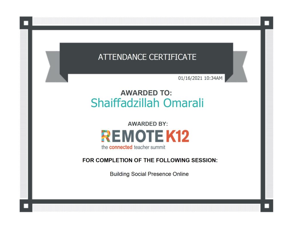 Building social presence online