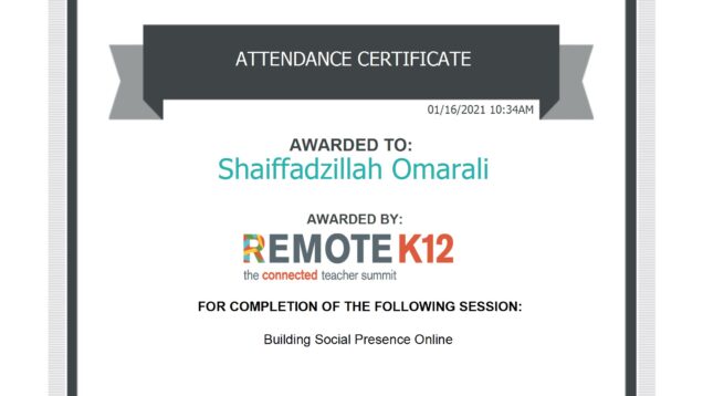 2021-01-16–ConnectedTeacherSummit–RemoteK12-Building-social-presence-online
