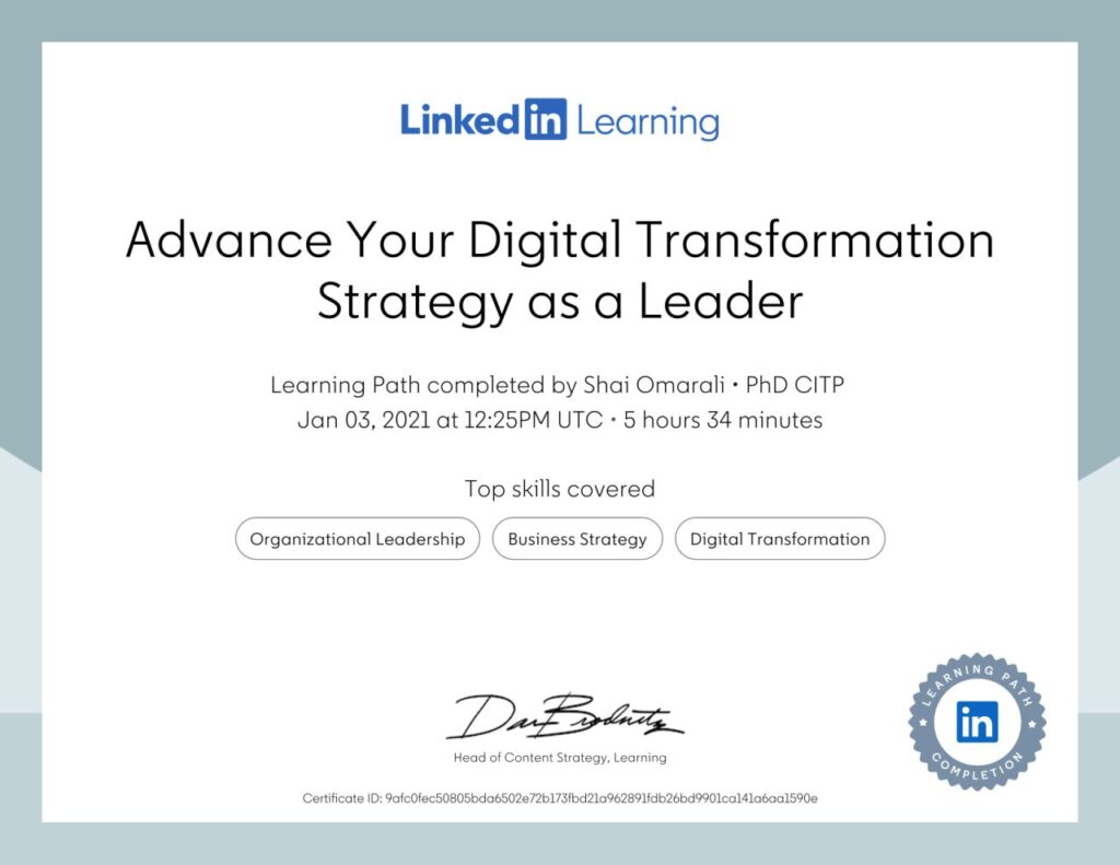 Advance Your Digital Transformation Strategy as a Leader