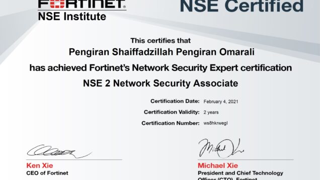 2021-02-04–Fortinet–NSE2-Network-Security-Associate