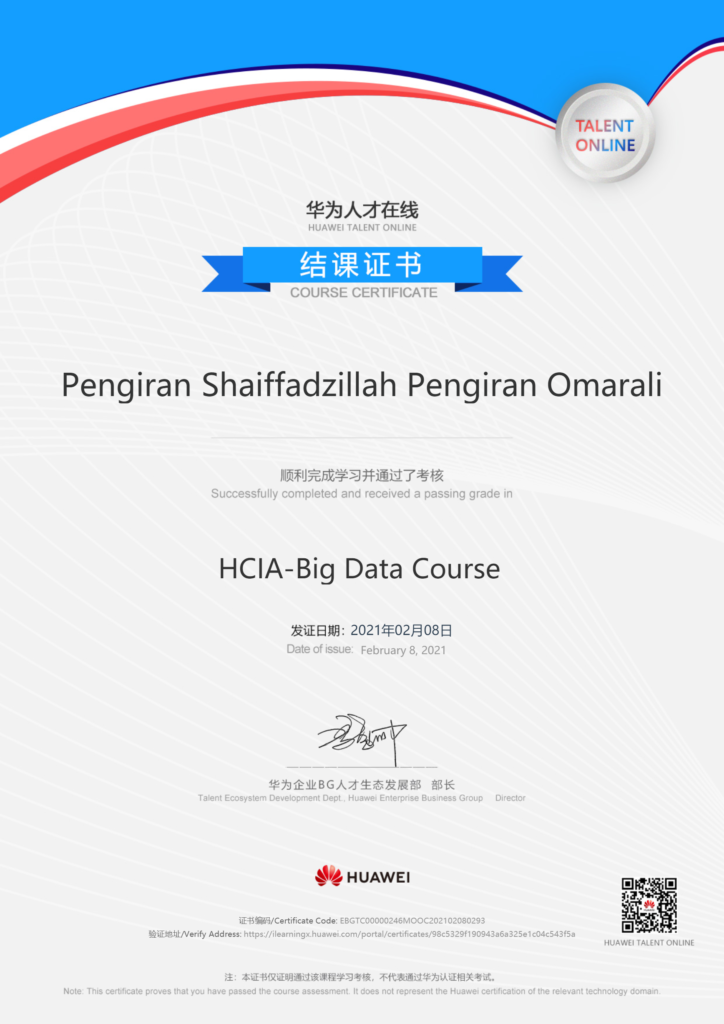 Huawei HCIA Big Data