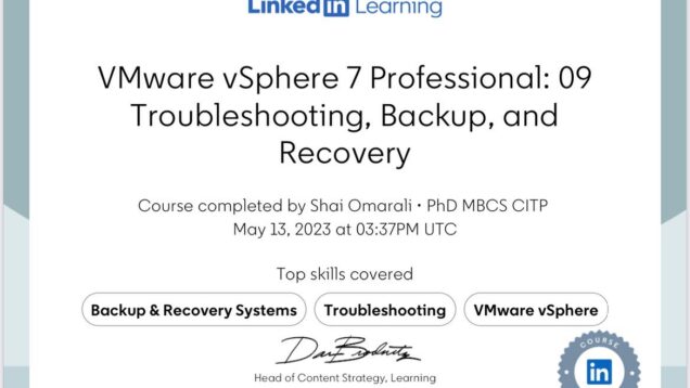 2023-05-13–LinkedinLearning–VMWare-vSphere-7-Professional-09