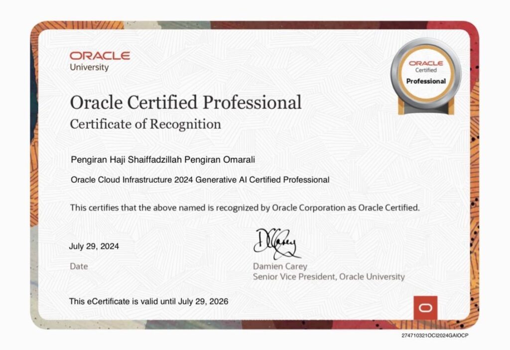 Oracle Generative AI Professional